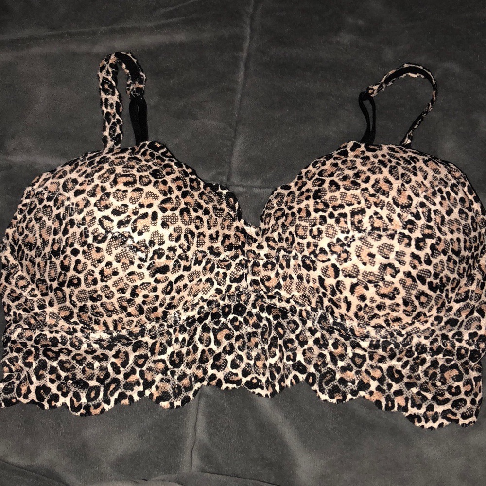 Leopard print VS Pink Bralette
